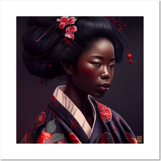 GreyStone Dojo- Afro Geisha 3 Posters and Art